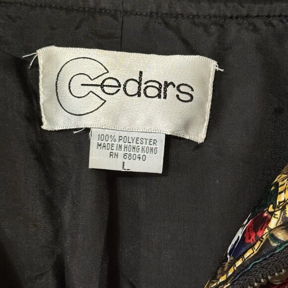 Vintage Cedars Satin Bomber Jacket Size Large Polyester - Picture 5 of 6